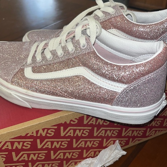 Light pink sparkly vans - Picture 1 of 4